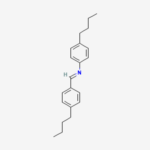 molecular formula C21H27N B14613231 Benzenamine, 4-butyl-N-[(4-butylphenyl)methylene]- CAS No. 60236-89-7