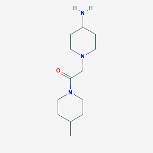 B1461329 2-(4-Aminopiperidin-1-yl)-1-(4-methylpiperidin-1-yl)ethan-1-one CAS No. 1153135-51-3
