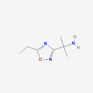 2-(5-Ethyl-1,2,4-oxadiazol-3-yl)propan-2-amine