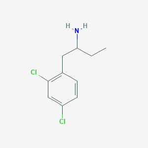 molecular formula C10H13Cl2N B1461339 1-(2,4-Dichlorophenyl)butan-2-amine CAS No. 1004284-08-5