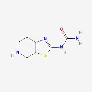 molecular formula C7H10N4OS B1461341 N-(4,5,6,7-tetrahydro[1,3]thiazolo[5,4-c]pyridin-2-yl)urea CAS No. 1155545-92-8