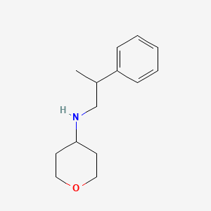 molecular formula C14H21NO B1461342 N-(2-phenylpropyl)oxan-4-amine CAS No. 1154884-00-0