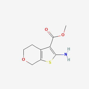 molecular formula C9H11NO3S B1461343 methyl 2-amino-4,7-dihydro-5H-thieno[2,3-c]pyran-3-carboxylate CAS No. 258353-46-7