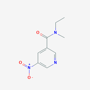 molecular formula C9H11N3O3 B14613437 N-Ethyl-N-methyl-5-nitropyridine-3-carboxamide CAS No. 59290-16-3
