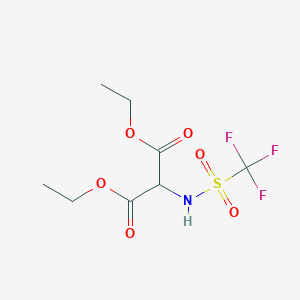 Diethyl 2-{[(trifluoromethyl)sulfonyl]amino}malonate