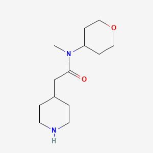 N-methyl-N-(oxan-4-yl)-2-(piperidin-4-yl)acetamide