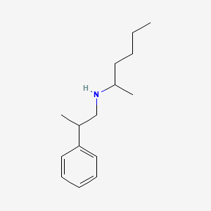 molecular formula C15H25N B1461365 (Hexan-2-yl)(2-phenylpropyl)amine CAS No. 1157675-40-5