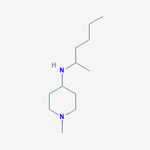 molecular formula C12H26N2 B1461370 N-(hexan-2-yl)-1-methylpiperidin-4-amine CAS No. 1157913-69-3