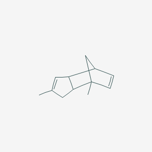 molecular formula C12H16 B14613713 Tricyclo[5.2.1.0(2.6)]deca-3,8-diene, 4,7-dimethyl CAS No. 60729-31-9