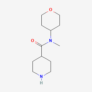 N-methyl-N-(oxan-4-yl)piperidine-4-carboxamide