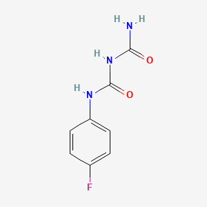 molecular formula C8H8FN3O2 B14613758 N-(4-Fluorophenyl)-2-imidodicarbonic diamide CAS No. 60253-42-1
