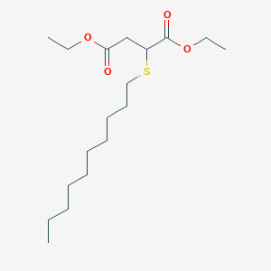 molecular formula C18H34O4S B14613804 Diethyl 2-(decylsulfanyl)butanedioate CAS No. 60713-00-0
