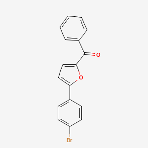 molecular formula C17H11BrO2 B14613809 Methanone, [5-(4-bromophenyl)-2-furanyl]phenyl- CAS No. 59835-54-0