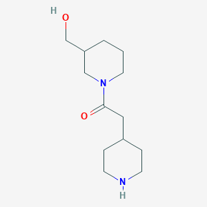 1-(3-(Hydroxymethyl)piperidin-1-yl)-2-(piperidin-4-yl)ethan-1-one