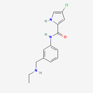 4-chloro-N-{3-[(ethylamino)methyl]phenyl}-1H-pyrrole-2-carboxamide