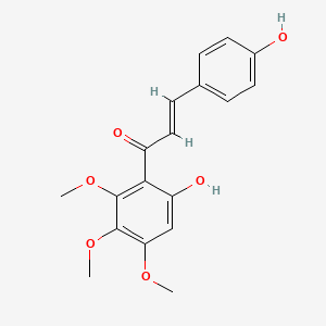 molecular formula C18H18O6 B14613863 4,6'-Dihydroxy-2',3',4'-trimethoxychalcone CAS No. 59567-92-9