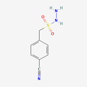 molecular formula C8H9N3O2S B1461389 (4-Cyanophenyl)methanesulfonohydrazide CAS No. 1039999-28-4