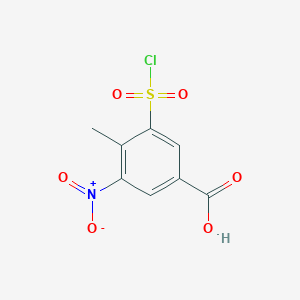 3-(Chlorosulfonyl)-4-methyl-5-nitrobenzoic acid