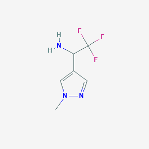 2,2,2-trifluoro-1-(1-methyl-1H-pyrazol-4-yl)ethan-1-amine