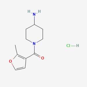 1-(2-Methylfuran-3-carbonyl)piperidin-4-amine hydrochloride