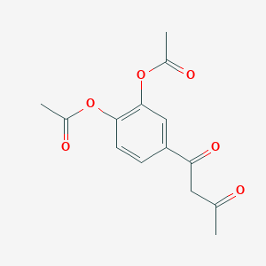 2-(Acetyloxy)-4-(3-oxobutanoyl)phenyl acetate