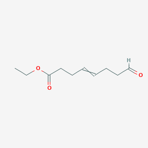molecular formula C10H16O3 B14613989 Ethyl 8-oxooct-4-enoate CAS No. 56879-14-2