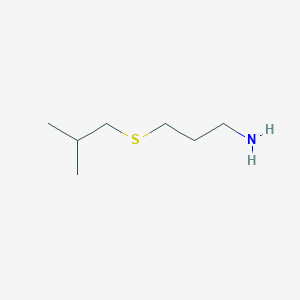 3-[(2-Methylpropyl)sulfanyl]propan-1-amine