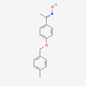 molecular formula C16H17NO2 B1461401 N-(1-{4-[(4-methylphenyl)methoxy]phenyl}ethylidene)hydroxylamine CAS No. 1049155-31-8