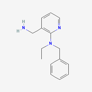 molecular formula C15H19N3 B1461404 N-[3-(Aminomethyl)-2-pyridinyl]-N-benzyl-N-ethylamine CAS No. 1152523-40-4