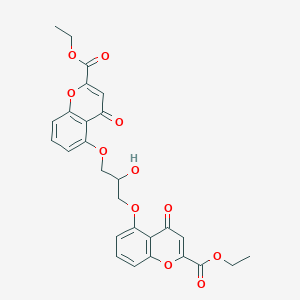 molecular formula C27H24O11 B146141 Diethyl cromoglycate CAS No. 16150-45-1
