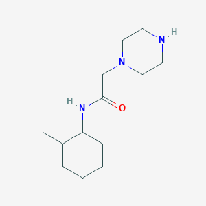 N-(2-methylcyclohexyl)-2-(piperazin-1-yl)acetamide