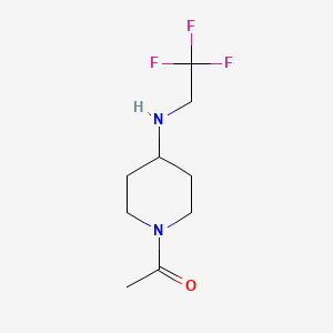 1-{4-[(2,2,2-Trifluoroethyl)amino]piperidin-1-yl}ethan-1-one