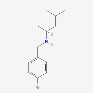 [(4-Bromophenyl)methyl](4-methylpentan-2-yl)amine