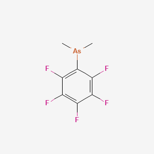 molecular formula C8H6AsF5 B14614228 Pentafluorophenyldimethylarsine CAS No. 60575-47-5