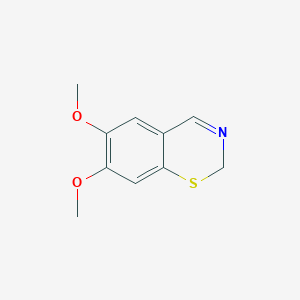 molecular formula C10H11NO2S B14614273 6,7-Dimethoxy-2H-1,3-benzothiazine CAS No. 59484-80-9