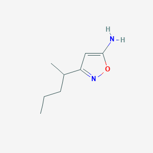 molecular formula C8H14N2O B1461428 3-(Pentan-2-YL)-1,2-oxazol-5-amine CAS No. 1092298-90-2