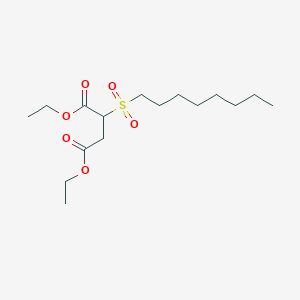 molecular formula C16H30O6S B14614367 Diethyl 2-(octane-1-sulfonyl)butanedioate CAS No. 60713-25-9