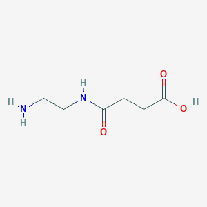 molecular formula C6H12N2O3 B14614390 Butanoic acid, 4-[(2-aminoethyl)amino]-4-oxo- CAS No. 57530-93-5