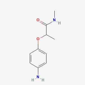 molecular formula C10H14N2O2 B1461442 2-(4-aminophenoxy)-N-methylpropanamide CAS No. 1039840-28-2