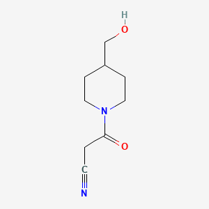 3-(4-(Hydroxymethyl)piperidin-1-yl)-3-oxopropanenitrile