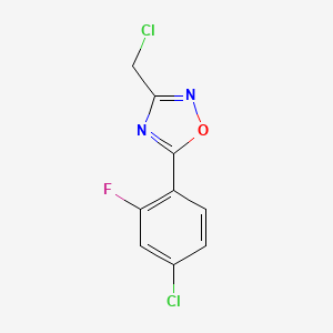 5-(4-Chloro-2-fluorophenyl)-3-(chloromethyl)-1,2,4-oxadiazole