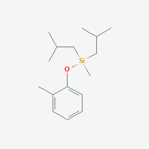 molecular formula C16H28OSi B14614522 Methyl(2-methylphenoxy)bis(2-methylpropyl)silane CAS No. 59280-18-1