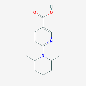 6-(2,6-Dimethylpiperidin-1-yl)nicotinic acid