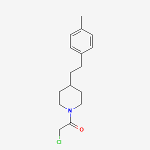 2-Chloro-1-{4-[2-(4-methylphenyl)ethyl]piperidin-1-yl}ethan-1-one