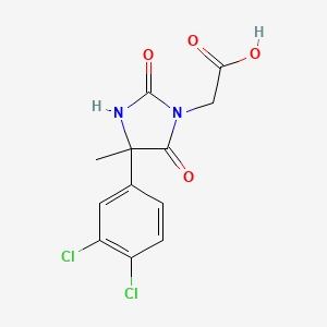 2-[4-(3,4-Dichlorophenyl)-4-methyl-2,5-dioxoimidazolidin-1-yl]acetic acid