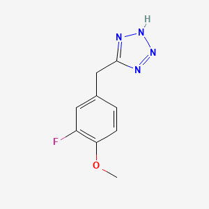 5-[(3-fluoro-4-methoxyphenyl)methyl]-1H-1,2,3,4-tetrazole
