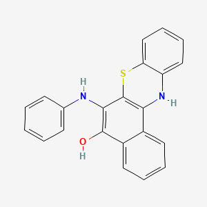 molecular formula C22H16N2OS B14614905 6-Anilino-12H-benzo[a]phenothiazin-5-ol CAS No. 60598-30-3