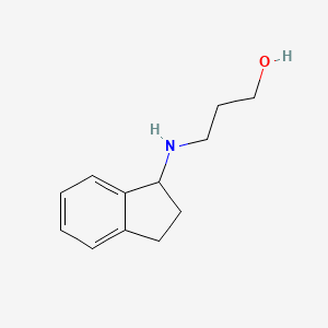 3-[(2,3-dihydro-1H-inden-1-yl)amino]propan-1-ol