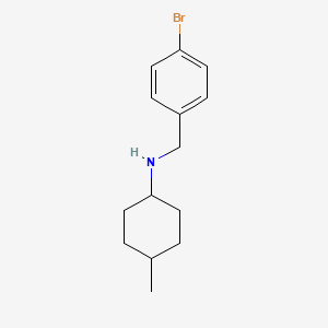 molecular formula C14H20BrN B1461493 N-[(4-bromophenyl)methyl]-4-methylcyclohexan-1-amine CAS No. 1019472-29-7