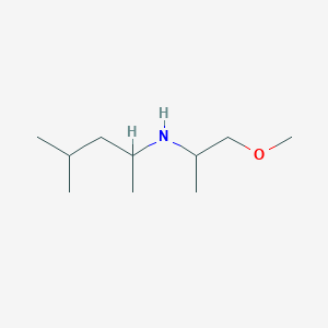 molecular formula C10H23NO B1461503 N-(1-methoxypropan-2-yl)-4-methylpentan-2-amine CAS No. 1019480-41-1